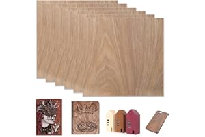 VICTOOL 6 Stück 30cmx30cm Schwarznuss Sperrholz, Unbearbeitetes Holz für Lasergravur CNC-Schneiden Basteln Malen
