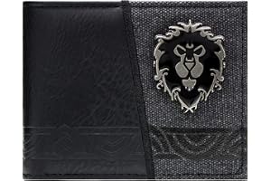 World of Warcraft Horde Fraktionens Insignia Metall-Emblem Plånbok Tvåfaldig Vikbar för ID & Korthållare