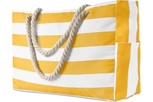 KUOGAS Borsa Mare, Borsa Mare Donna, Borsa Mare Grande, Borsa Grande Impermeabile da Doccia, Borsa da Spiaggia con Zip