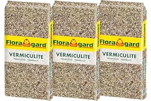 Floragard Vermiculite 1-2 mm, Amélioration Tout-en-Un pour Votre Jardin - 3x5l