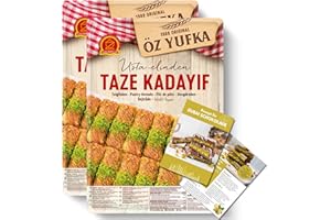 VONTEK ÖZ Kadayif - Engelshaar Teigfäden für Dubai Schokolade und Künefe - inkl. Rezept für Dubai Schokolade (800g)