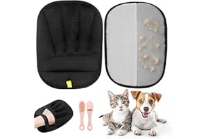 RIVANOSTORE Upgraded Double-Sided Pet Hair Removal Gloves, Five-Finger Reusable Electrostatic Grooming Gloves for Dogs & Cats | Hair Remover for Clothes, Bed, Couch, Carpets, Car Seat (1)