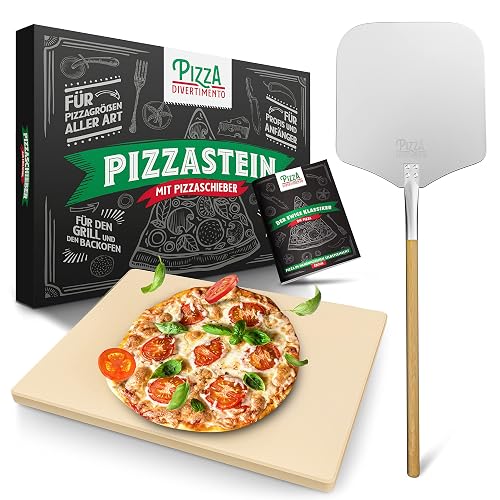Pizza Divertimento Pizzastein mit Schieber