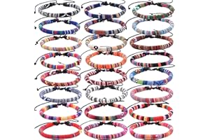 Belugsin Bransoletka przyjaźni Kolorowa pleciona bransoletka regulowana bransoletka boho