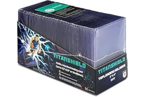 TitanShield Toploader-Hüllen für Sammelkarten, 7,6 x 10,2 cm, 100 Stück