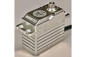 Perfect Pass Monster 56KG Impermeabile Brushless Alta Coppia HV Ultra Veloce Digital Servo Ingranaggi Pieni Metallo per RC AUTO Estremamente Preciso/Antiurto Rc Car Servo Guarda Video!