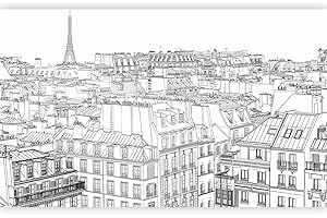 FOTOMURALE Papier peint murando intissé 450x270 cm Décoration Murale XXL Poster Tableaux Muraux Tapisserie Photo Trompe l'oeil Paris 10060904-35