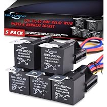 MGI SpeedWare 80 Amp Relay 2-Pack - Heavy Duty 12V SPST Relay With Socket