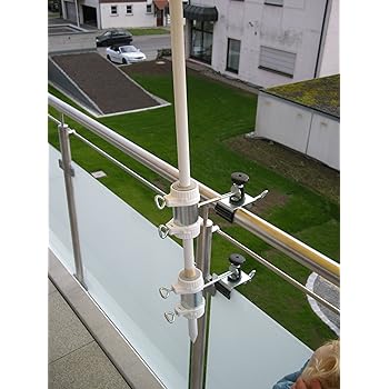 SCHIRM STÖCKE von 25,5 bis Ø 52 mm - 2 STCK. BALKONSCHIRMHALTER - bis