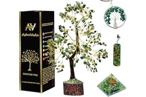 AstraVeda Green Jade Crystal Tree, Chakra Tree, Tree of Life, Chakra Tree, Feng Shui Tree, Healing Crystal, Gemstone Tree, Crystal Gifts, Healing Stones, Spiritual Gifts