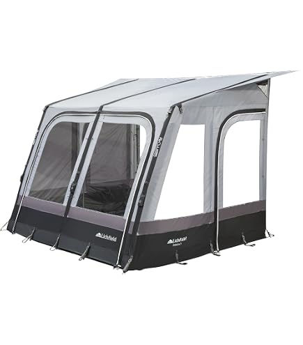 Kampa Rally Pro 390 2019 – Tenda Da Sole Per Roulotte Leggera Con Telaio In Alluminio E Tessuto Weathershield Pro - 4