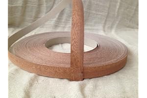 REAL WOOD VENEER EDGING 18MM WIDE Pre Glued Iron on Sapele Wood Veneer Edging Tape 18mm wide x 10metres.
