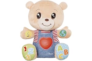 Chicco Teddy Orso Peluche Interattivo, Gioco Educativo, Numeri e Lettere, Pupazzo - Bambini 6 Mesi - 5 Anni