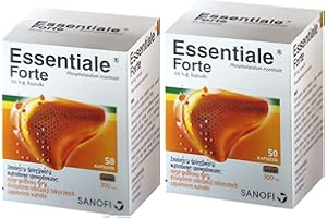 SANOFI Essentiale Forte - Lot de 100 capsules de régénération du foie et purification des toxines, 300 mg, sans OGM