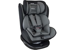 XOMAX 916 Siège Auto Isofix pivotant 360 degrés I inclinable I Groupe 0+/1/2/3 I evolutif 0-36 kg, 0-12 Ans I Housse Amovible et Lavable I ECE R44/04