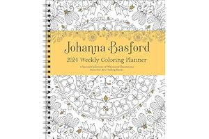 Johanna Basford 12-Month 2024 Coloring Weekly Planner Calendar: A Special Collection of Whimsical Illustrations from Her Best-Selling Books