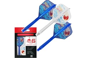 TARGET DARTS Target Japan Player Edition K Flex Flights and Shaft System | 3-pak Kflex All In One Flights, Player Edition Akcesoria do rzutek | Trzonek do rzutek K-Flex krótki/średni/długi