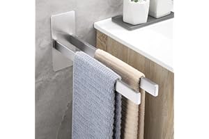 ‎OETAMS OETAMS Handtuchhalter Ohne Bohren Doppelt Silber Selbstklebend Handtuchstange Bad Badetuchhalter 304 Edelstahl Hantuchhalterung Wand Handtuchhalter Zweiarmig