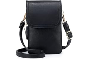 Roulens Mała damska torba na ramię na telefon komórkowy, torebka na telefon komórkowy z portfelem do zawieszenia, skóra poliuretanowa dla kobiet, designerska, regulowany pasek i breloczek do kluczy