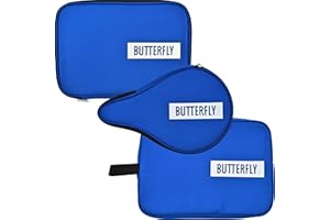 Butterfly Logo case owal, pokrowiec na rakietę do tenisa stołowego, pojedyncze etui (królewski niebieski, pojedyncze etui)