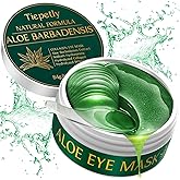 Aloe Vera Under Eye Gel Patches for Puffy Eyes Dark Circles Eye Bags, Anti Wrinkle, Hydrating, Suitable for Men and Women, 30