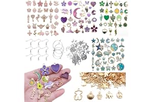 Aszaui 200 Piezas Colgantes Dijes para Pulseras Collares Pendientes, Dijes de Esmalte,Abalorios para Pulseras,Charms Pulseras,DIY Encantos Accesorios para de la Joyería de Bricolaje, Llaveros, Pulsera