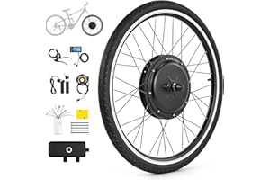 Viribus 26 Zoll Ebike Umbausatz E-Bike Vorderrad Umbausatz Kit Elektrofahrrad Umbausatz Ebike Conversion Kit Electric Bicycle Umbausatz Pedelec Umbausatz