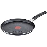Tefal C38510 XL Force Crepe Pan, 25 cm, Non-Stick Coating, Resistant, Thermal Signal, Diffuser Base, Extra Wide Shape, Stable