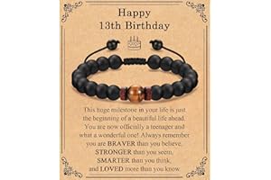 TEVOP Boys 13th 14th 15th 16th 17th 18th Birthday Gifts, Birthday Bracelet 13-18 Year Old Gifts for Boys, Unusual Birthday Presents for Son Grandson Brother Nephew Friend