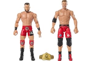 Mattel WWE Main Event Showdown Lot de 2 figurines avec accessoire, série #22 Austin Theory et Grayson Waller à collectionner, 15,2 cm