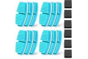 GIOTOHUN Fontanella per Gatti senza Fili 12 Filtris a Carbone + 12 Filtris in Schiuma - Filtrazione Multipla - Filtra le Impurità - Purifica la Qualità dell'acqua - Fontana per Gatti