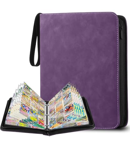 Classeur de cartes 60 pages 1080 Pochettes pour Cartes Pokemon,Transparent Trading Card Sleeves