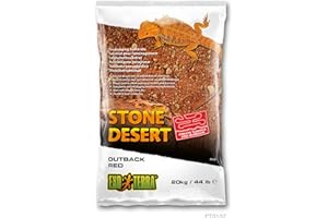 Exo Terra PT3137 Outback Red Stone Desert Sol désert pour Terrarium malléable Rouge 20 kg