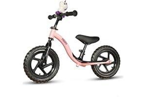 KRIDDO Bicicletta Senza Pedali per Bambini di 2 Anni, Età 24 Mesi a 5 Anni, Bicicletta Interattiva per Apprendimento Precoce con Stabilità, Regalo per Bambini e Bambine di 2-5 Anni