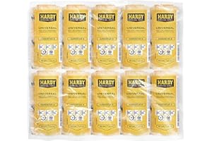 HARDY WORKING TOOLS 10x rullo di verniciatura 10cm, lunghezza del pelo 9mm, diametro 30mm, rotolo di verniciatura, Telai per rulli, giallo-bianco