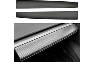 RSZX Armaturenbrett-Abdeckung für Tesla Model 3, Modell Y, Karbonfaser-Muster, ABS-Kunststoff, Zubehör für Tesla Modell 3 Modell Y
