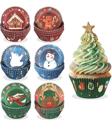 50 Caissettes Cupcakes 25 Piques Noël - 5five | Leroy Merlin