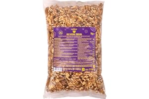 Cerneaux de noix naturelle décortiquée 1 kg nut&me | Sans additifs ni conservateurs | Sans gluten | Vegan | Fruits secs naturels | Riche en fibres | Source de fer | Lot de 1 kg