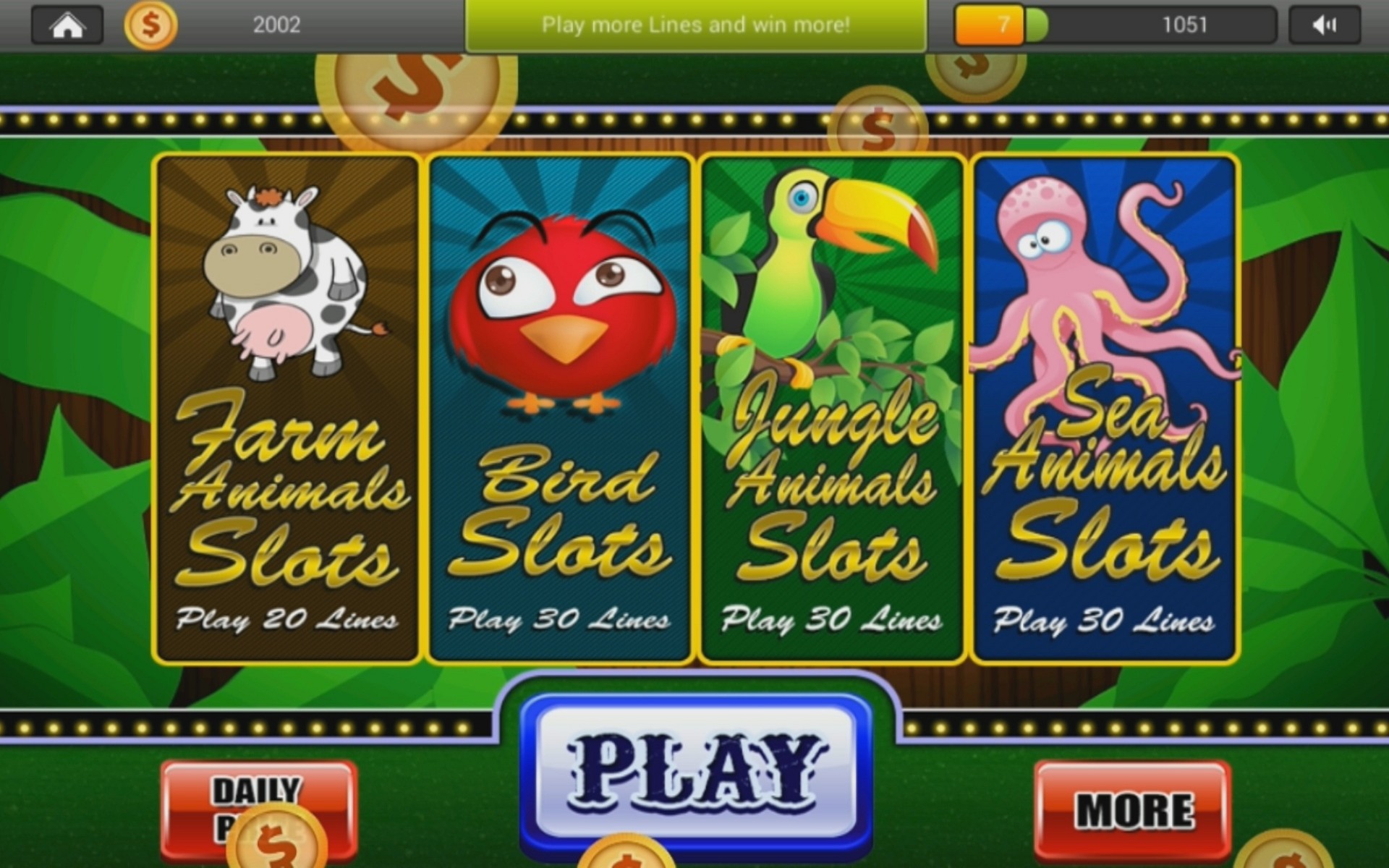 Mega Animal Slots of Fun Free - Journey to Gold Casino for Android