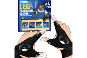 POCIONE Gifts for Men Grandpa Dad Birthday Gift: Gift for Him Her Valentine's Day Gifts LED Gloves Fishing Gifts Men Brother Gadgets Fishing Accessories Father's Day Gift for Dad