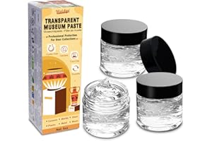 VIVIDYE Museumsgel - 170g/6oz Klare Museumspaste zum Sichern von Sammlerstücken, Abnehmbarer, Rückstandsfrei ＆ Wiederverwendbares Ausstellungsgel - Museumswachs für Glas, Antiquitäten, Keramik, Dekorationen