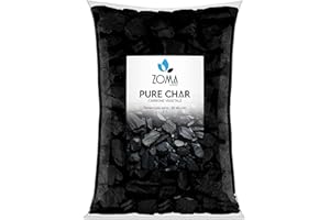 ZOMAGARDEN - Carbone Vegetale per Piante - Fertilizzante e Inerte Naturale per Migliorare il Suolo - Ideale per Orchidee e Tutte Le Colture - 100% di Origine Vegetale - 2L