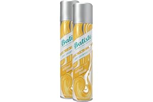 Batiste Brilliant Blonde Champú en seco con un toque de color para cabellos rubios, para todos los tipos de cabello, pack de 2 (2 x 200 ml)