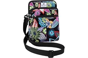 HUA ANGEL Petit Sac Bandouliere Femme Léger Sac Ceinture de Taille pour Téléphone Multicolore Sac Banane avec Sangle Interchangeable pour Homme Femme Jogging Vélo Sport Voyage