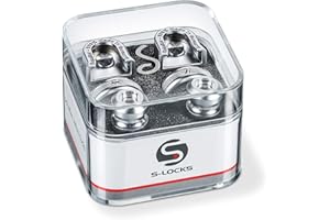 Schaller SC570252 Set Security Lock Completo 448, Cromo Satinato