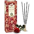 HEM Precious Gulab Incense Sticks | Premium Rose Agarbatti for Home Freshness, Prayer, Positive Energy & Meditation | Handcrafted & Low Smoke | Approx. 120 Sticks | 35-40 Min Burn Time