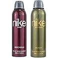 Nike Unisex Patchouli Man + Honey Woman Deodorant Spray - Pack of 2 (200ml Each) | Long-Lasting Freshness & Captivating Fragrance Duo