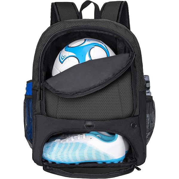 Miomao Drawstring Backpack Gym Sack - 13x18 Inch Canvas Cinch Pack With Zipper Pocket, Navy Blue - View #7