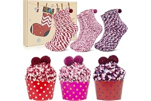 YSense Snug Donna Regalo Inverno Calze Calzini Natalizi Ragazza Cupcake Calzini Termici Divertenti Accessori