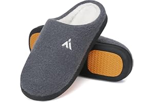 Mishansha Zapatillas de Casa Mujer Hombre Cálido Espuma de Memoria Invierno Pantuflas, Gr.36-49